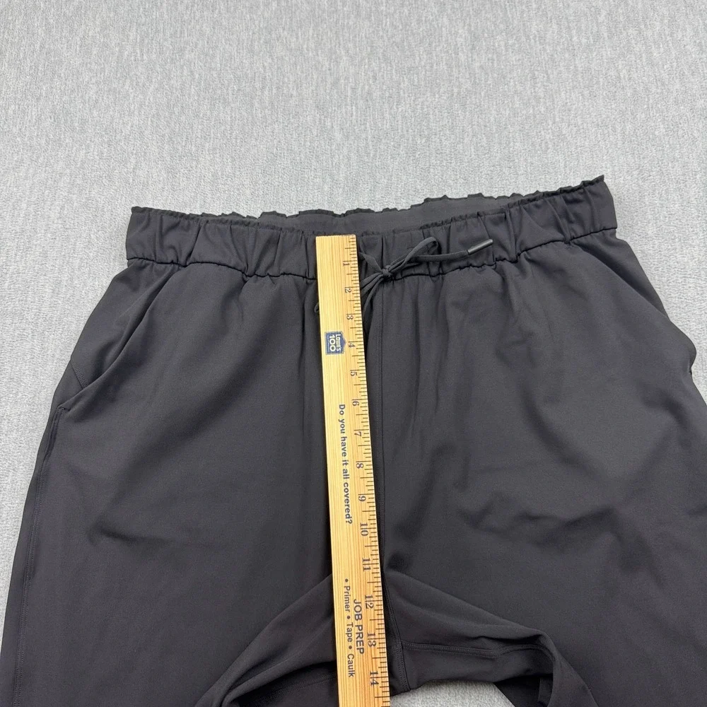 Lululemon Jogger Pants Womens 14 Black‎ Keep Moving Training Running Gym W5CV4S
